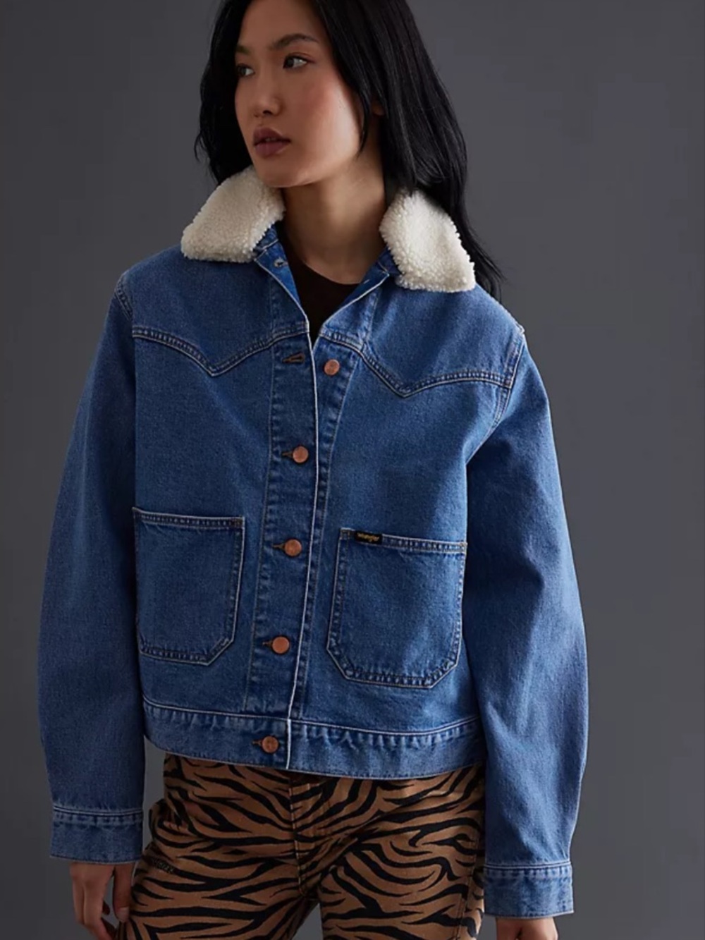 Anthropologie Chaqueta Wrangler Western Denim Jacket
